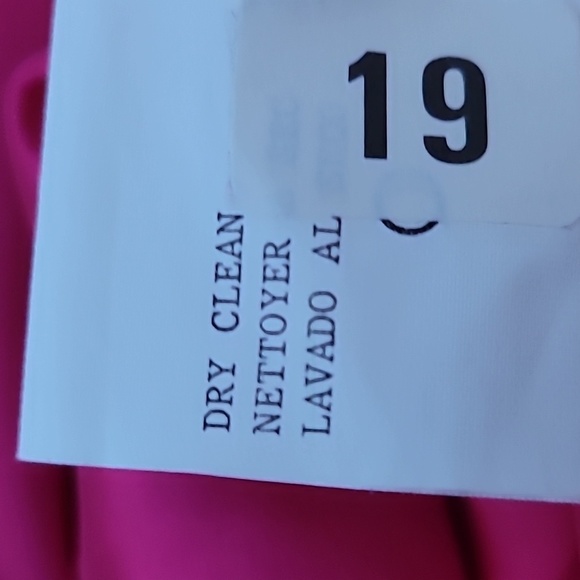 Theo Miles Midi Dress Sz 2 Retro Fushia Vintage 90s - Picture 11 of 11